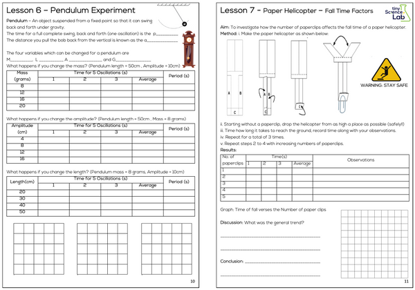 Year 7 High School Physics Course Workbook - Digital PDF Download