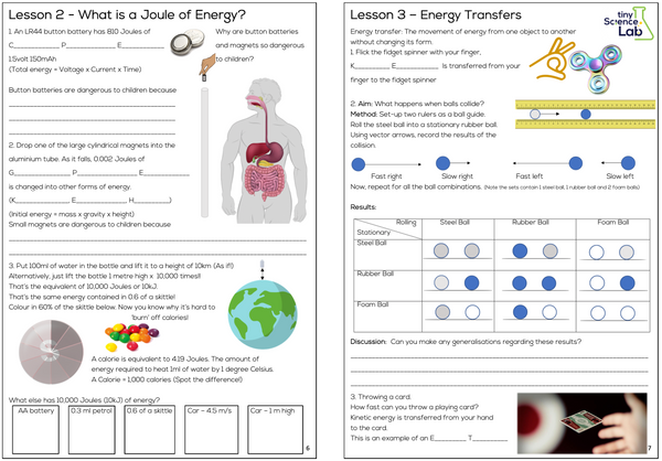 Year 7 High School Physics Course Workbook - Digital PDF Download
