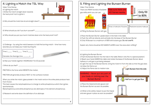 Chemistry Set with Chemicals (Includes Year 7 Workbook digital downloadable pdf)