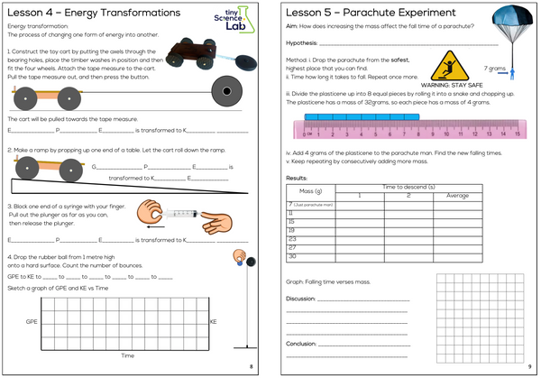 Physics Set for High School - Includes Year 7 Physics Course as a PDF Digital Download