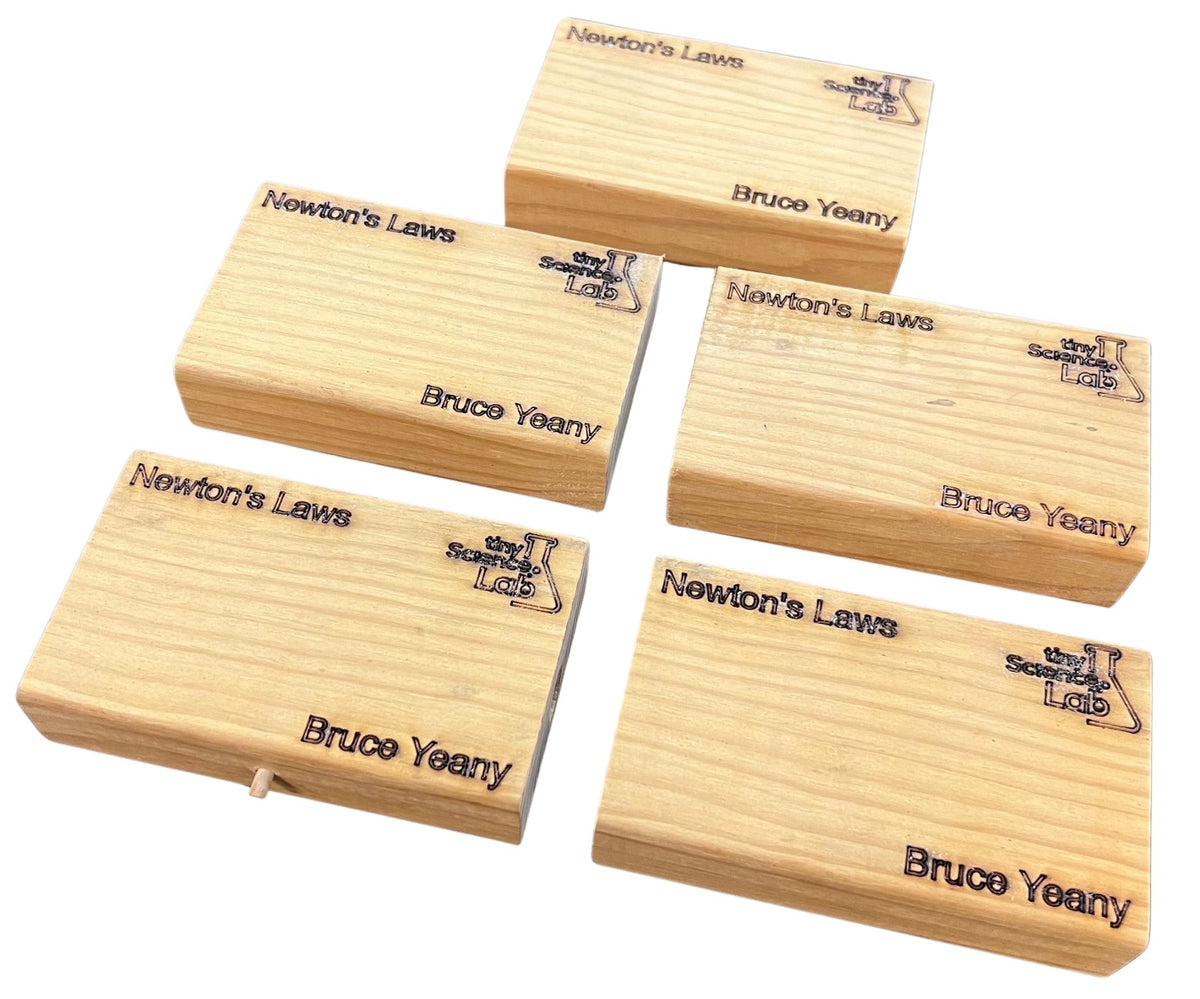 Newtons Laws Blocks for Bruce Yeany YouTube Video Tiny Science Lab