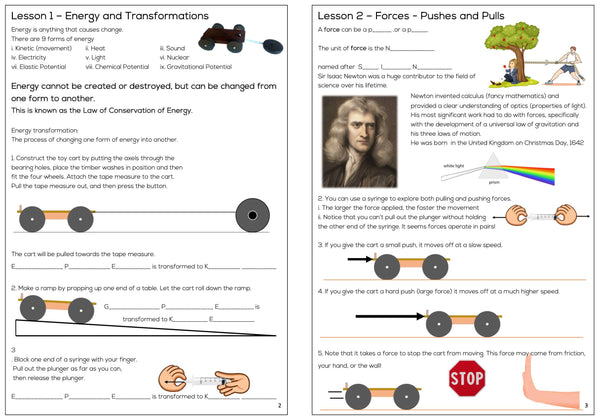 Physics cart  - Dynamics Trolley - with 1.5m retractable tape and three sets of wheels