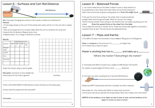 Physics cart  - Dynamics Trolley - with 1.5m retractable tape and three sets of wheels
