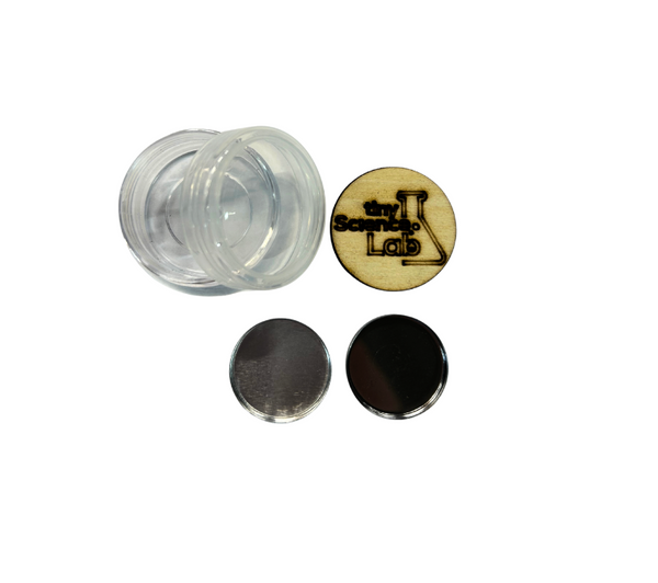 Plastic Container with Steel Pan, Aluminium Pan and Timber Disk