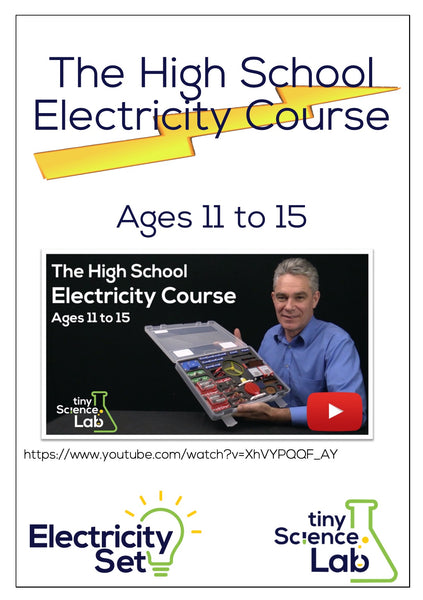 Electricity Set for High School includes the course as a pdf digital download