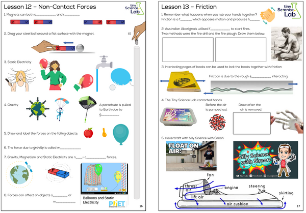 Year 7 High School Physics Course Workbook - Digital Download