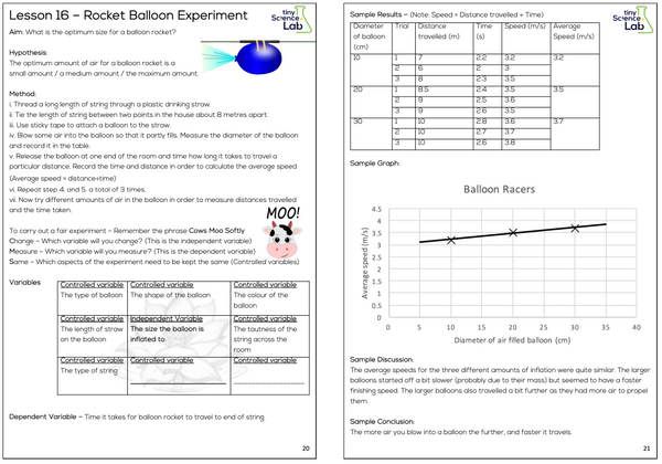 Year 7 High School Physics Course Workbook - Digital Download