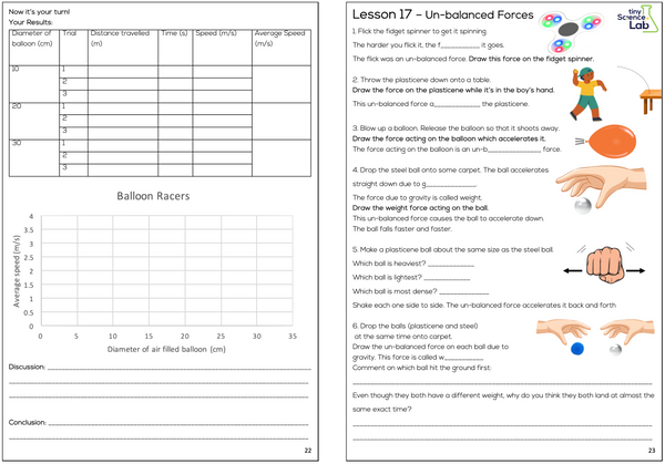 Year 7 High School Physics Course Workbook - Digital Download