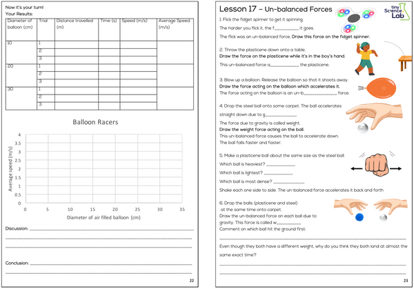 Year 7 Physics Course Workbook - PDF Digital Download Document