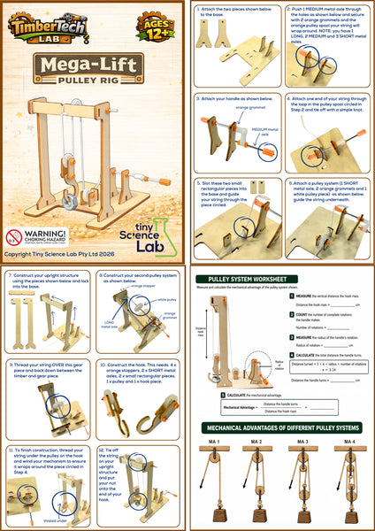 Ages 12 to 17 - Ultimate Pack - Timber Tech Lab - STEM Science Kits - Tiny Science Lab