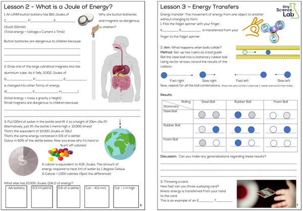 Year 7 Physics Course Workbook - PDF Digital Download Document