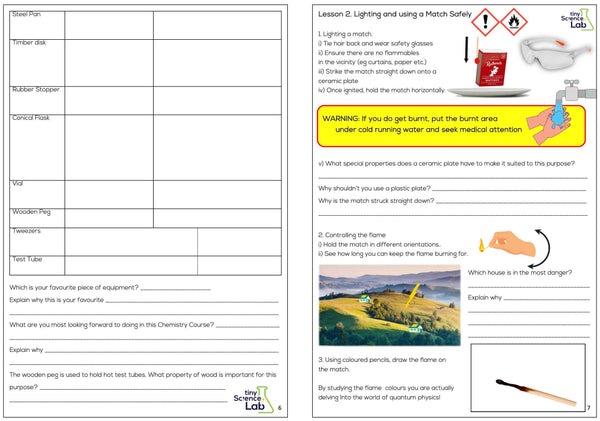 Junior Chemistry Course Two Workbook - PDF Digital Document
