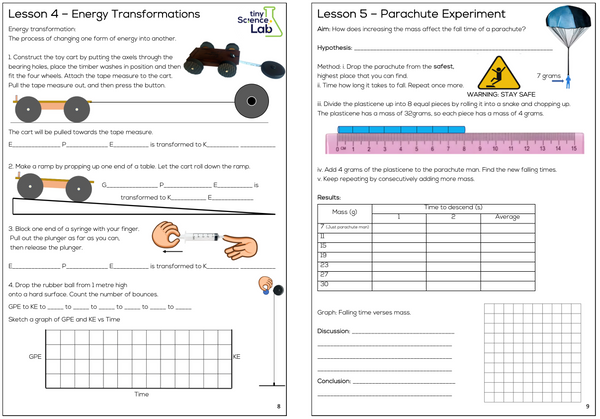 Year 7 Physics Course Workbook - PDF Digital Download Document