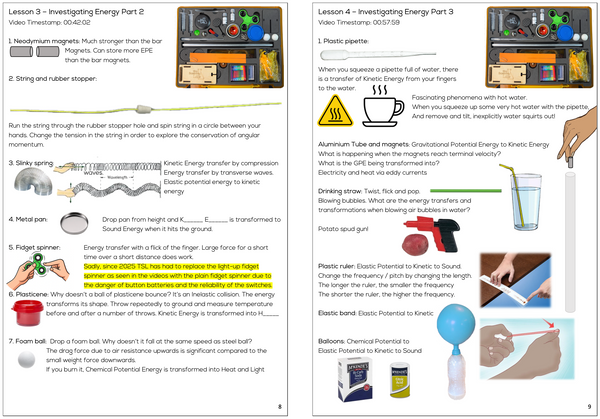 Year 8 High School Physics Course Workbook - Digital PDF Download