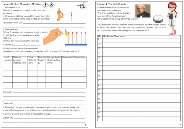 Junior Chemistry Set Two with downloadable pdf workbook for Primary aged students