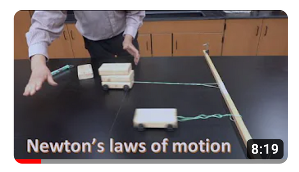 Newtons Laws Blocks for Bruce Yeany YouTube Video