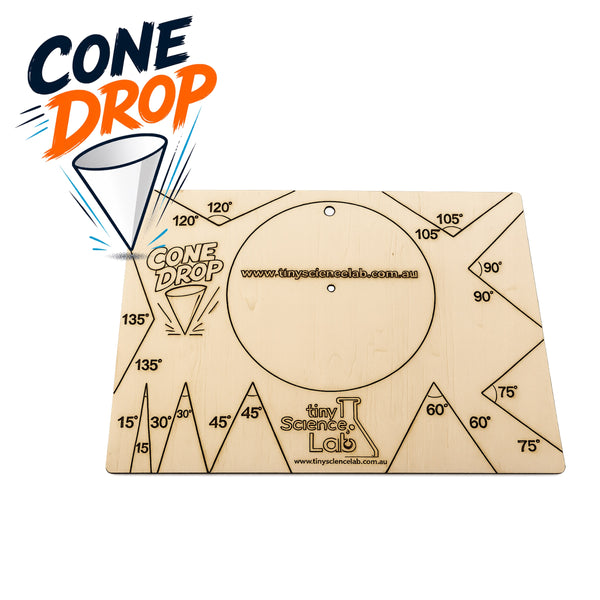Paper Cone Drop Experiment Timber Template Scientific Method  - Tiny Science Lab