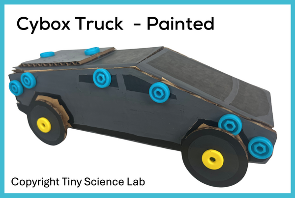 Cybox Truck Cardboard Construction Model Kit | Makedo Compatible
