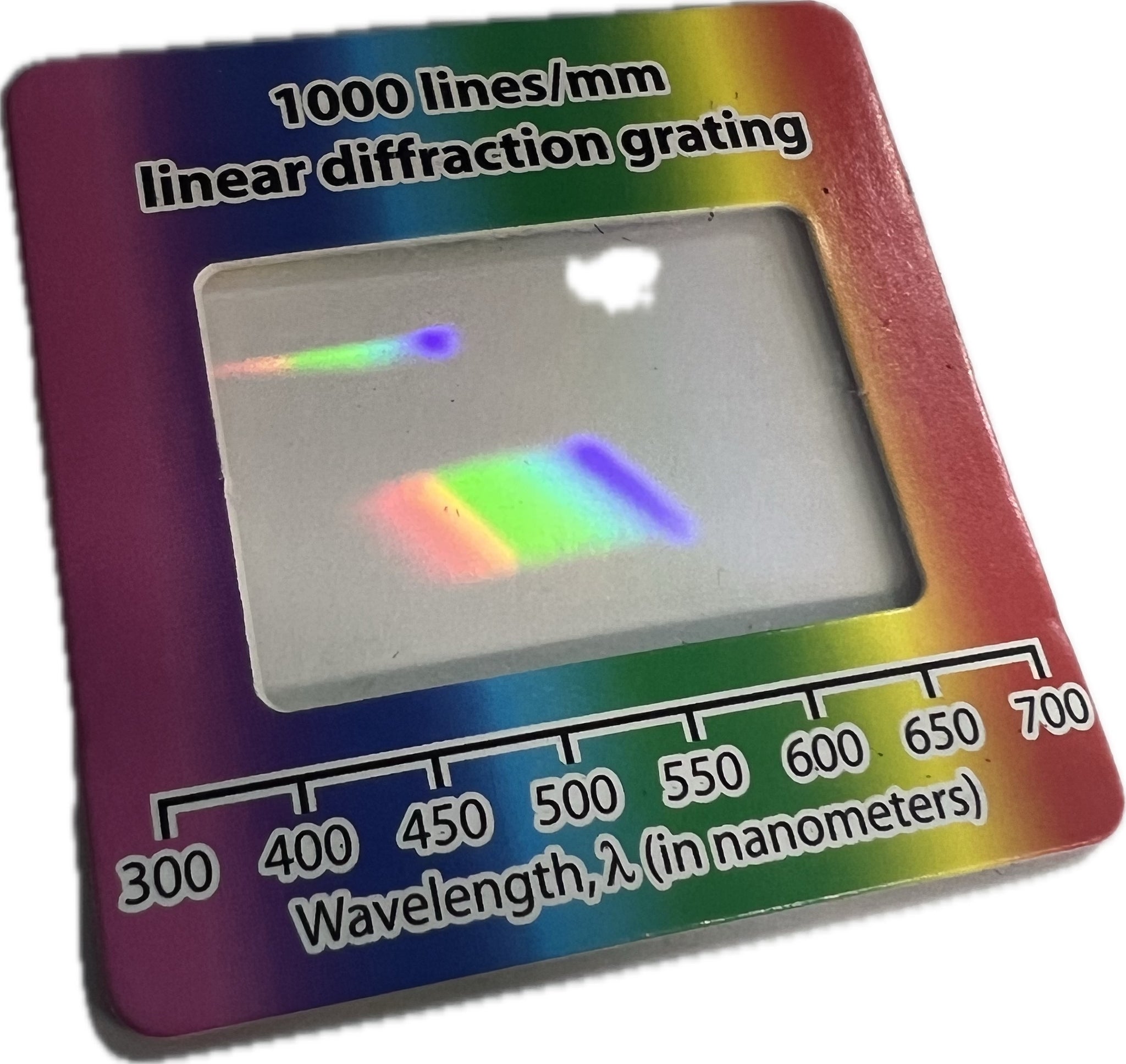 Diffraction grating linear 1000 lines/mm – Tiny Science Lab