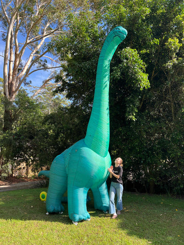 Huge inflatable dinosaur Brachiosaurus 5 metres tall