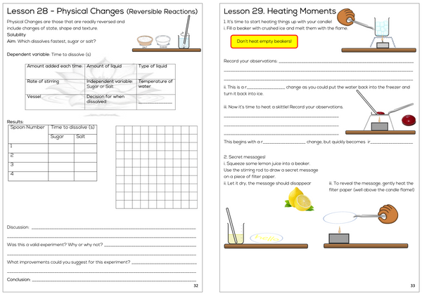Year 7, 8,9 and 10 General Science Practical Course Workbook - Digital Download
