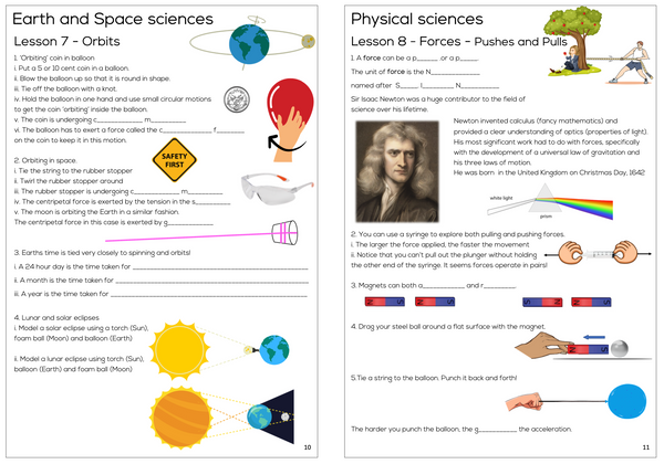 Year 7, 8,9 and 10 General Science Practical Course Workbook - Digital Download