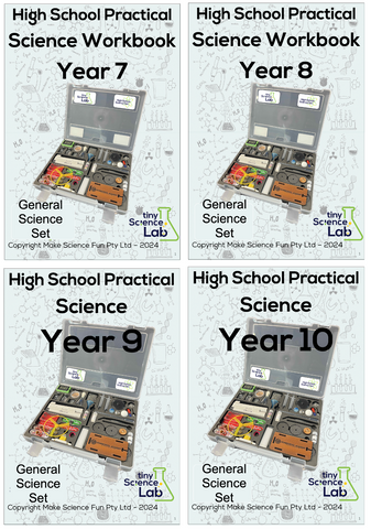 Year 7, 8,9 and 10 General Science Practical Course Workbook - Digital Download
