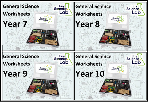 Year 7, 8,9 and 10 General Science Practical Course Worksheets - PDF Digital Download