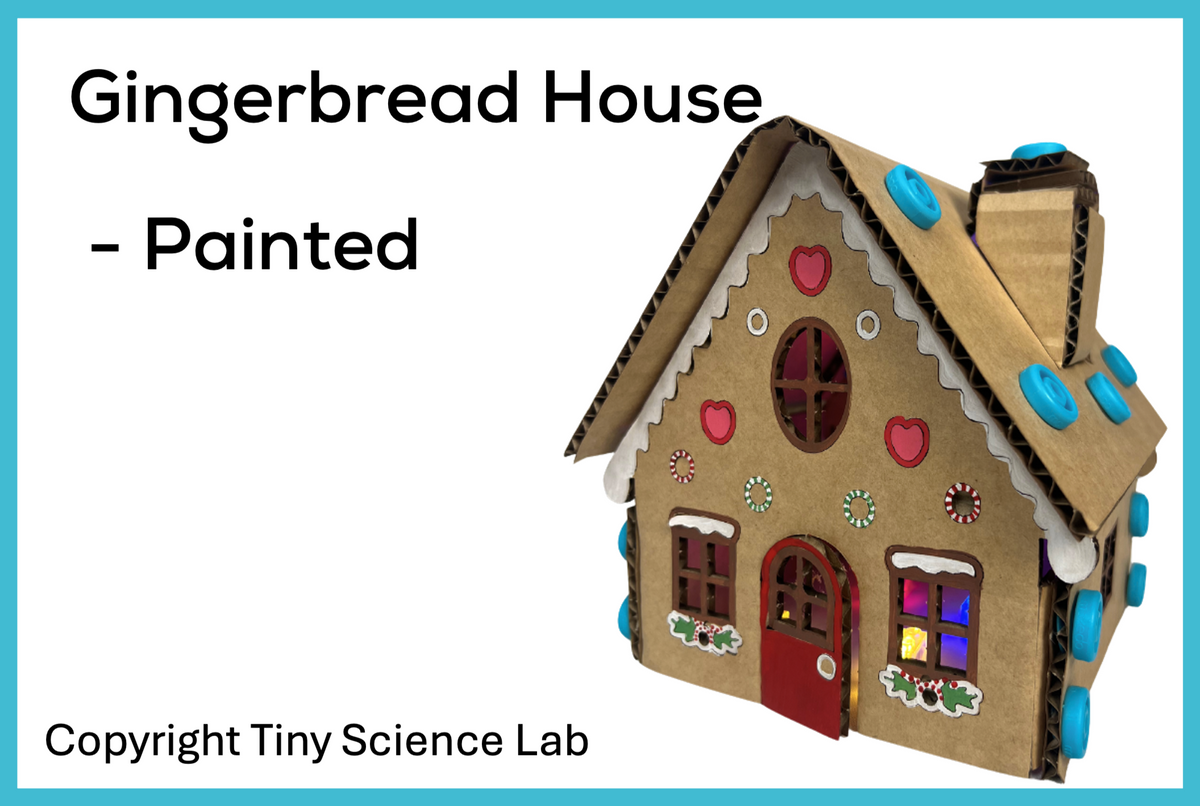 Gingerbread House Cardboard Construction Model Kit | Makedo Compatible ...