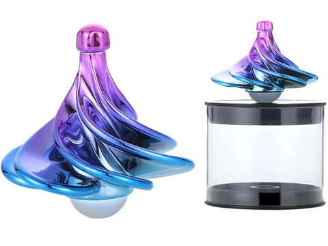 Wind spinner gyroscopic magnetic spinning top - Blow and Go - fidget toy