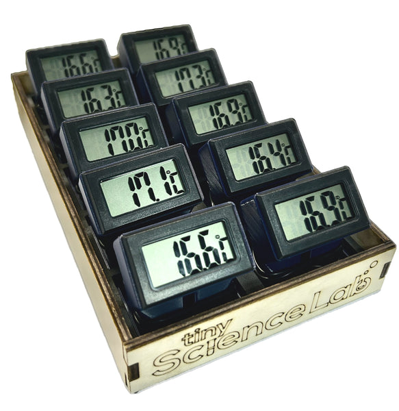 Class Set Digital Thermometers - Includes Storage Tray