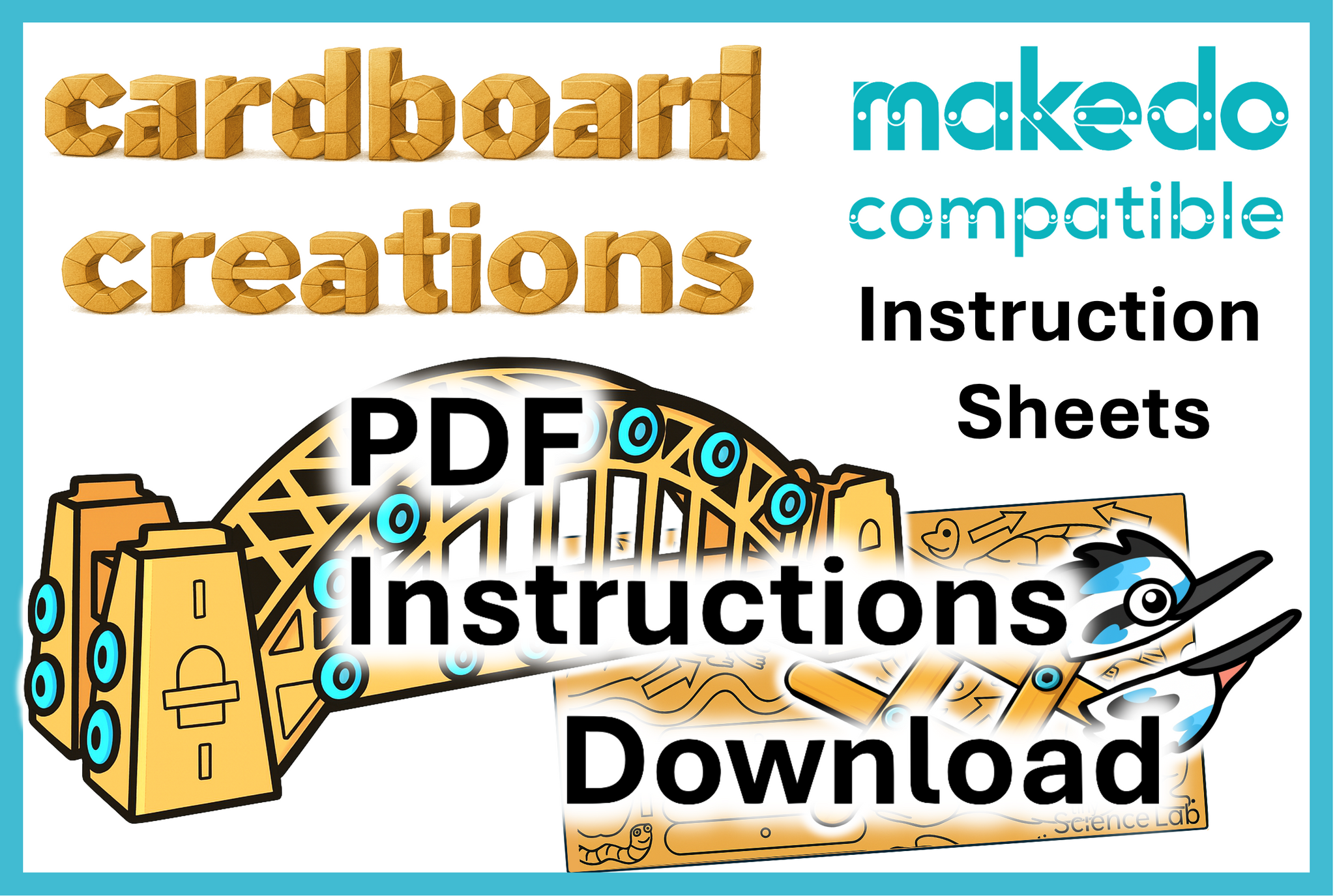 Instructions Cardboard Creations Range Makedo Compatible PDF Document