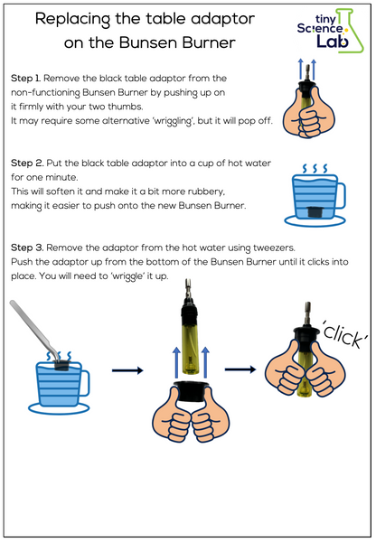 Replacement Bunsen Burner - No table adaptor
