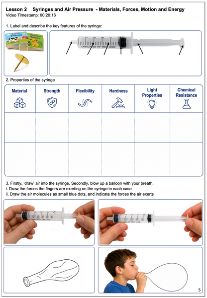 Years 9 and 10 combined High School Physics Science Course Workbook Tiny Science Lab