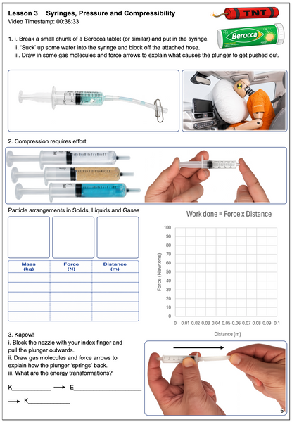 Years 9 and 10 combined High School Physics Science Course Workbook Tiny Science Lab