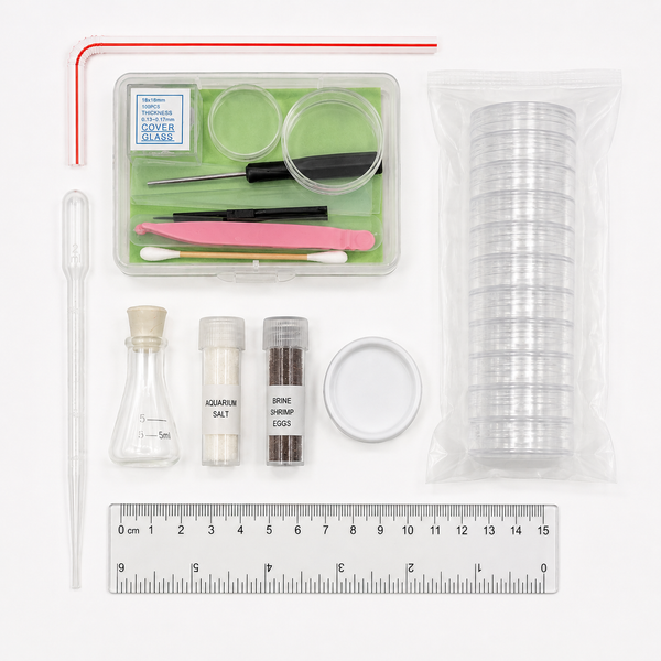 Microscopy Course Accessory Kit with glass slides and cover slips - Accessories