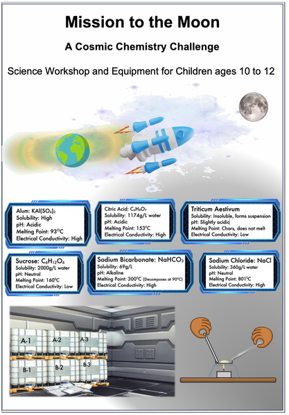Mission to the Moon Science Chemistry Workshop and Equipment Ages 10 to 12