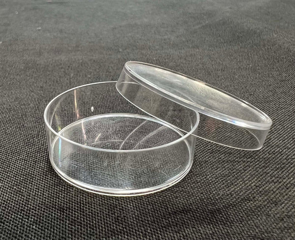 Sterile Plastic Petri Dishes - Pack of 10 - Diameter 4cm