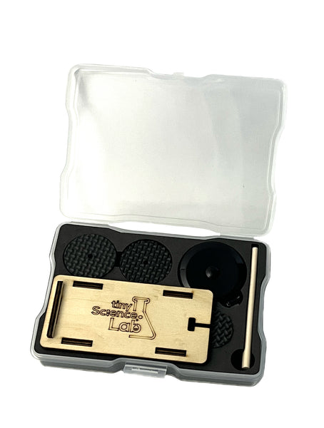 Physics cart  - Dynamics Trolley - with 1.5m retractable tape and three sets of wheels