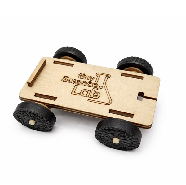 Physics cart  - Dynamics Trolley - with 1.5m retractable tape, bottle and accessories
