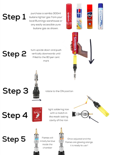 Portable soldering iron