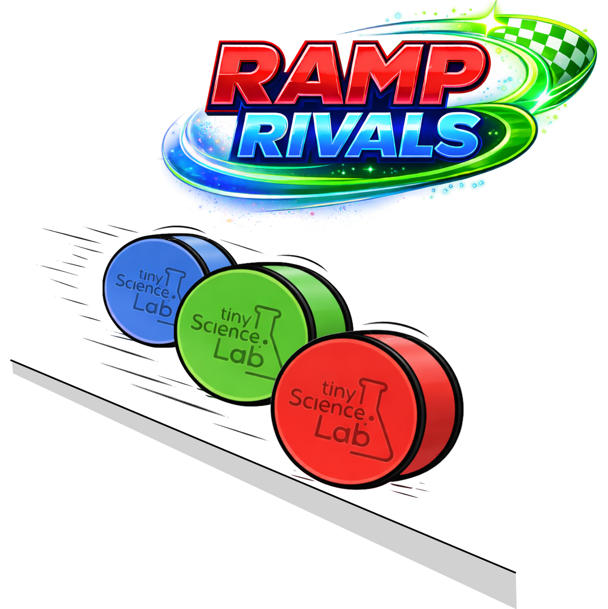 Ramp Rivals - Rolling Cylinder Toys - Rotation Rotational Angular Mome ...
