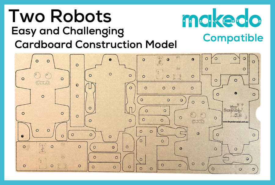 Two Robots - One Easy and One Challenging Cardboard Construction Model ...