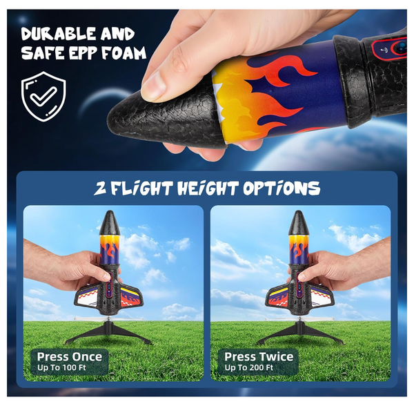 Spinner Missile Rocket with parachute