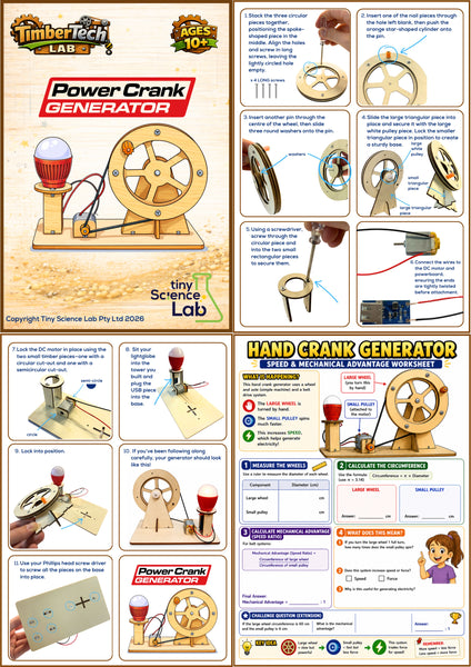 Ages 10 to 13 - Cheaper Buy The Dozen - Timber Tech Lab - STEM Science Kits - Tiny Science Lab
