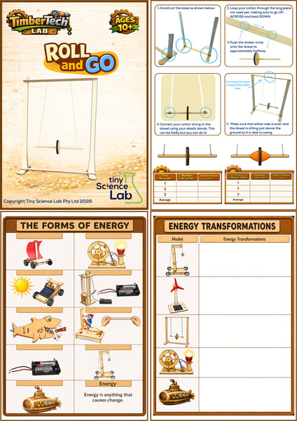 Ages 10 to 13 - Cheaper Buy The Dozen - Timber Tech Lab - STEM Science Kits - Tiny Science Lab