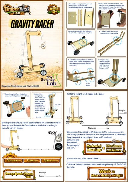 Ages 10 to 13 - Cheaper Buy The Dozen - Timber Tech Lab - STEM Science Kits - Tiny Science Lab