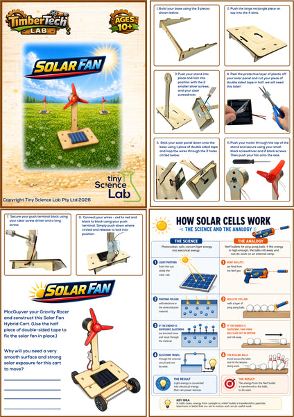 Ages 10 to 13 - Cheaper Buy The Dozen - Timber Tech Lab - STEM Science Kits - Tiny Science Lab
