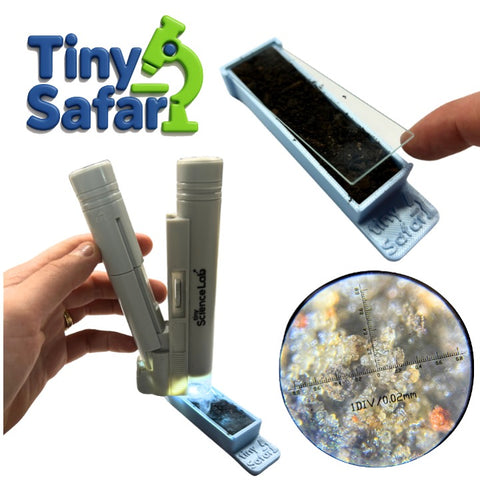 Tiny Safari soil viewer for microscopes
