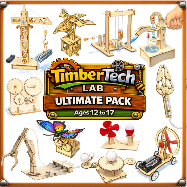 Ages 12 to 17 - Ultimate Pack - Timber Tech Lab - STEM Science Kits - Tiny Science Lab